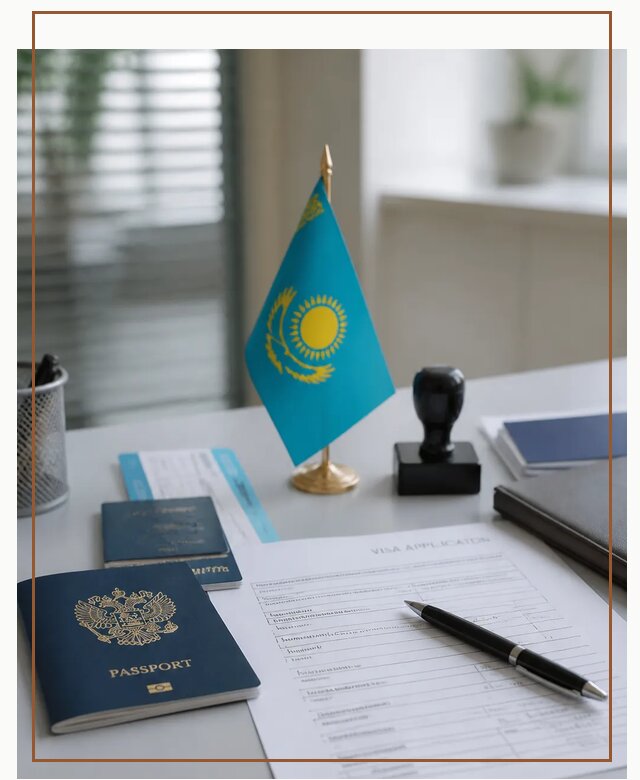 Оформление визы в Казахстан для поездки и работы в Заволжье