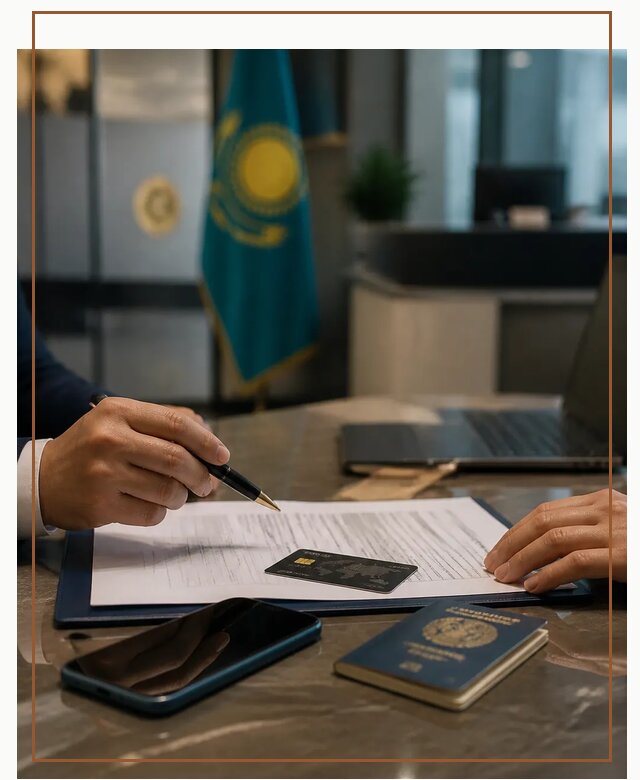 Открытие счета и банковской карты в Казахстане в Заволжье